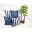 Striped Outdoor Accent Pillow Covers-207197227