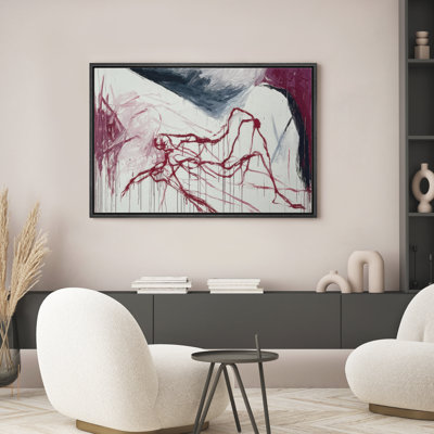 Abstrait, reproduction d'art sur toile encadrée, décoration murale pour chambre à coucher
