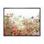 Rétro fleurs multicolores printanières VI - reproduction encadrée sur toile-1665528004-1665528005