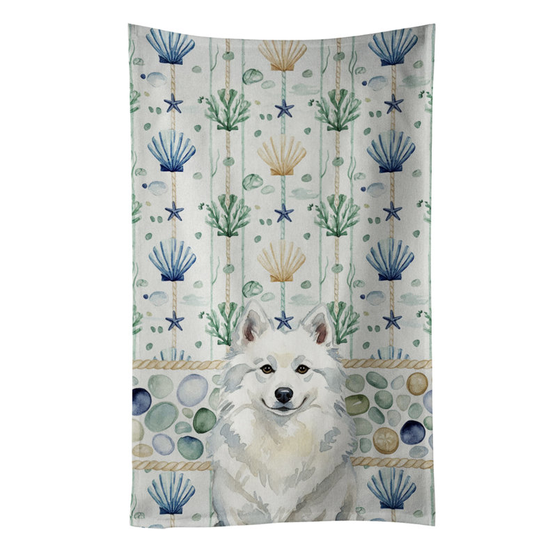Serviette de cuisine American Eskimo, Esquimau américain