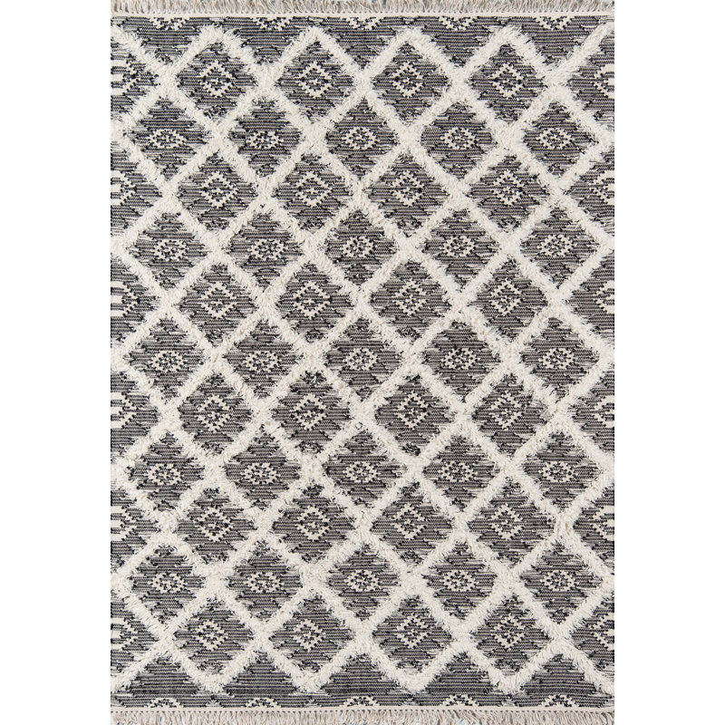 Wool Geometric Area Rug, Rectangle 8'10" x 11'10"
