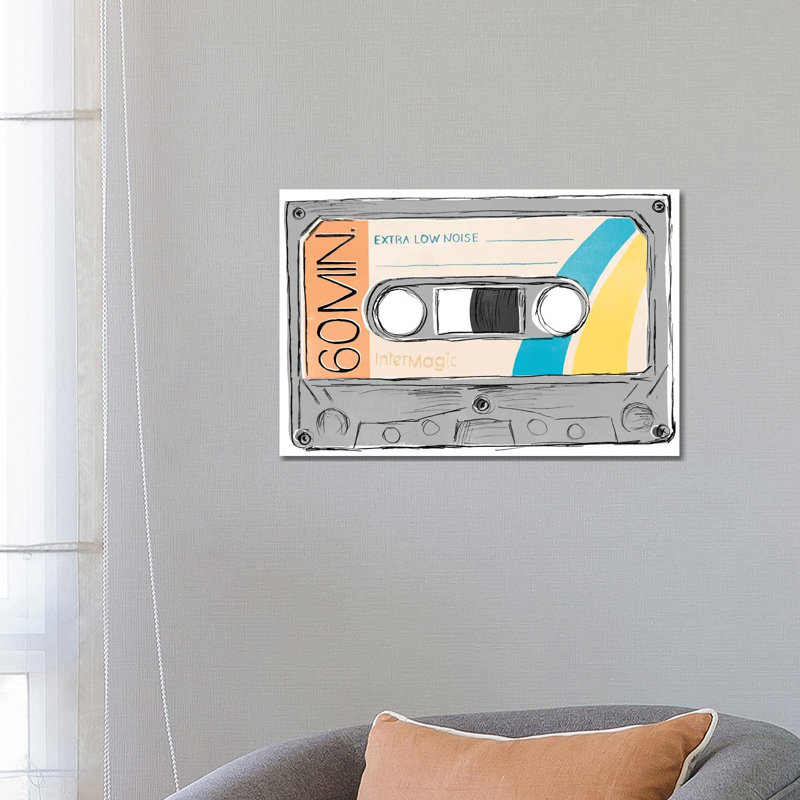 Mix Tape IV by June Erica Vess - Wrapped Canvas Gallery-Wrapped Canvas Giclée, 66.04 cm H x 45.72 cm W x 1.91 cm D