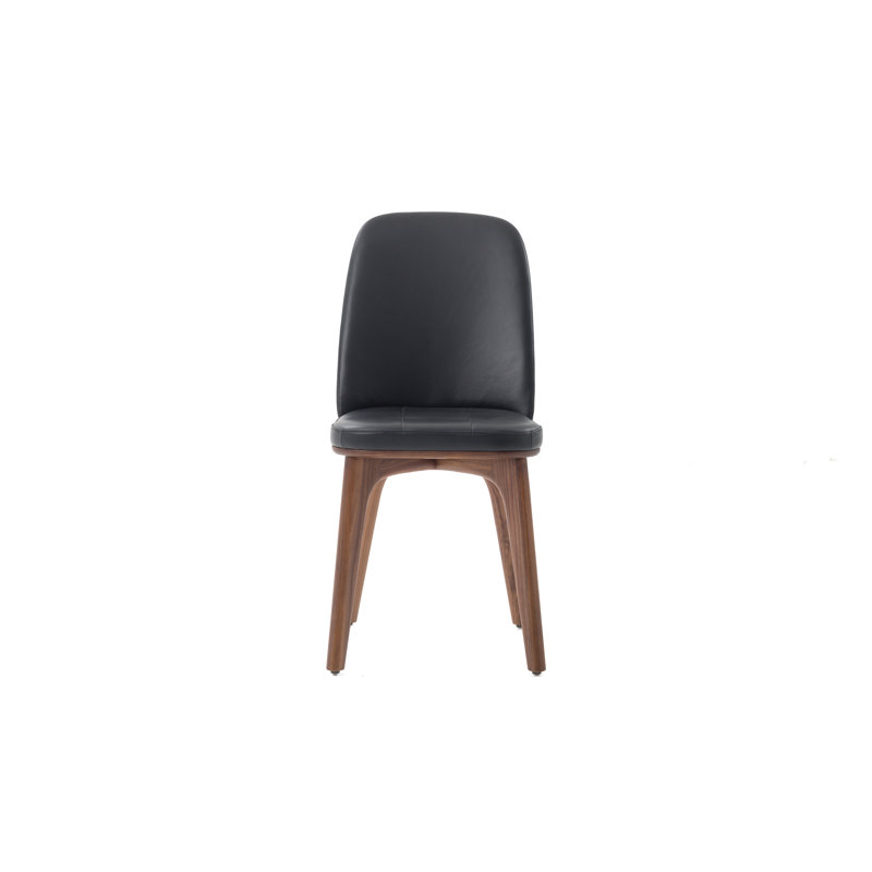 Utility Upholstered Dining Chair, Onyx Oak, Steelcut Trio 124