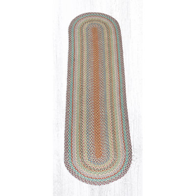 Tapis décoratif ovale en jute tressé à la main de style rustique