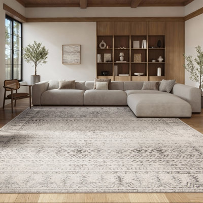 Tapis ivoire / gris Blackhill Southwestern