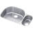 Lustertone 31.5" L x 21.125" W Double Basin Undermount Kitchen Sink Kit