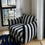 Fauteuil d'appoint surdimensionné rayé de 40 po de largeur, fauteuil côtier moderne avec base de socle et coussins réversibles, méridienne et demi pour le salon-2100178431