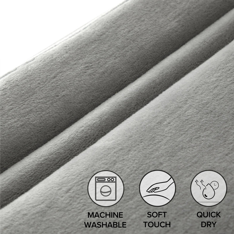 Tapis pour salle de bain Sharer Image Hotel, Gris