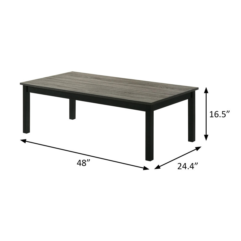Ensemble de tables contemporaines 47,5 po l 47,5 po, gris, gris, Gris