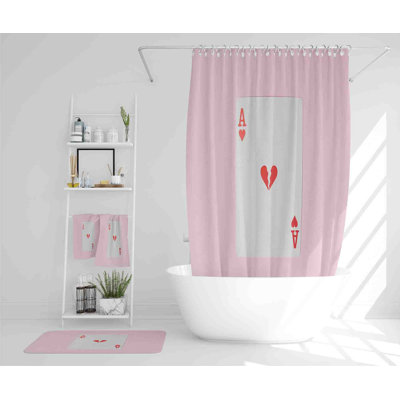 Nevim Polyester Shower Curtain Set