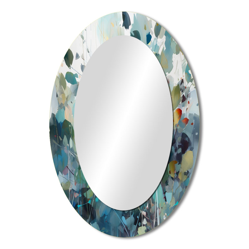 Miroir mural vert Green Leaf Foliage III, 36 po x 24 po