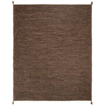 Amaral Cotton Brown/Black Area Rug