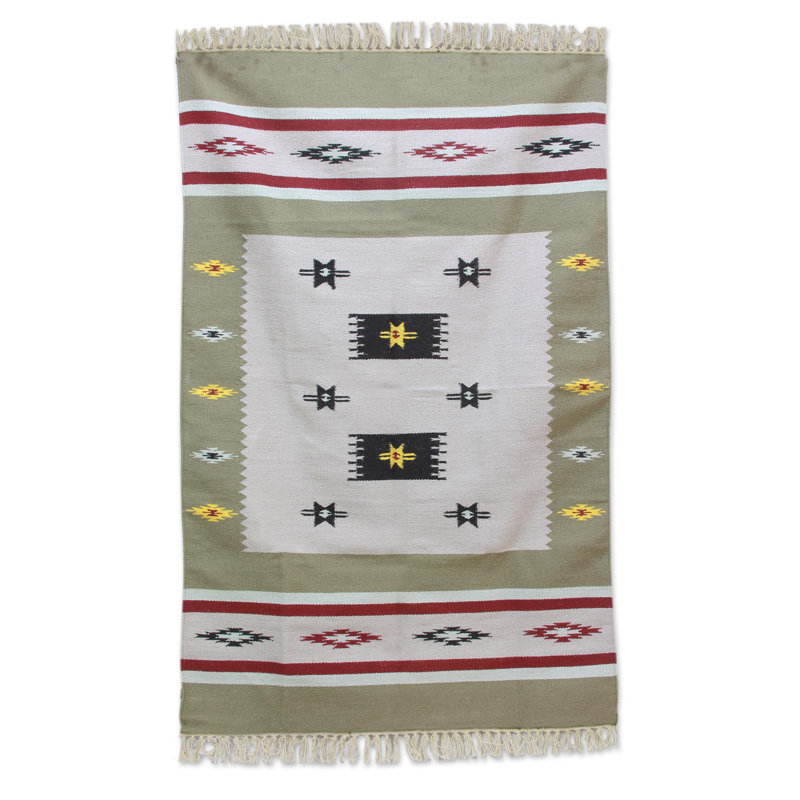 Wool Abstract Indoor Rug
