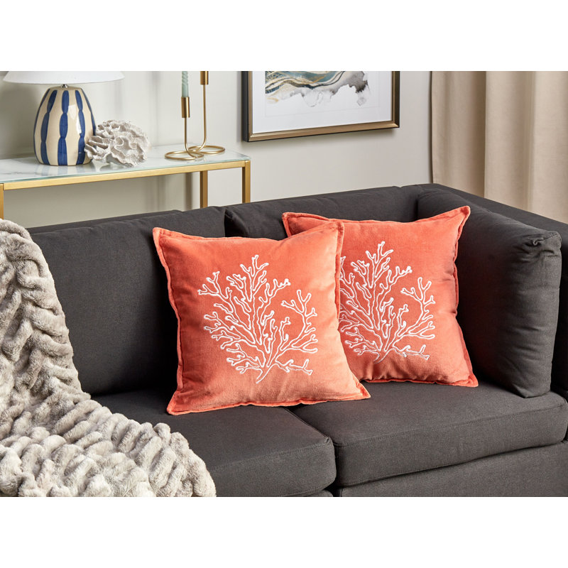 Casteau Animal Print Square Cushion, Red