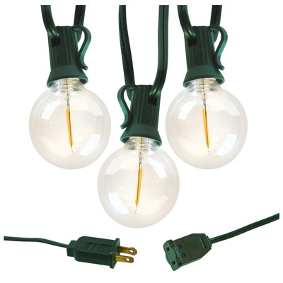 Bailey-Mai Electric LED Globe String Lights with 25 Clear Bulbs
