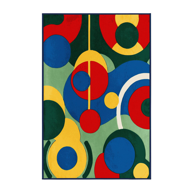 Zesty Rhythm Rug, Rectangle 5' x 8'