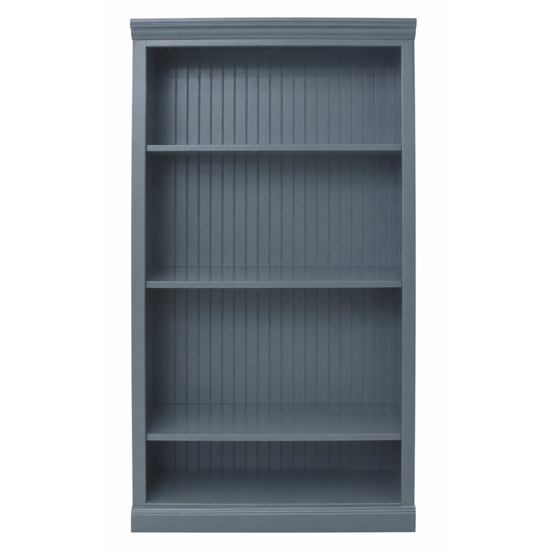 Sherita Bookcase, Dark Blue, (3 Shelves) 60” H x 32” W x 14.25” D