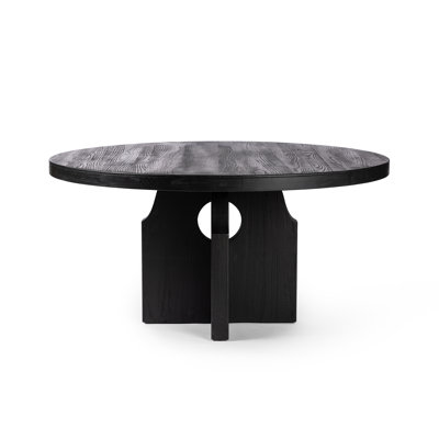Allandale Round Dining Table in Black Elm