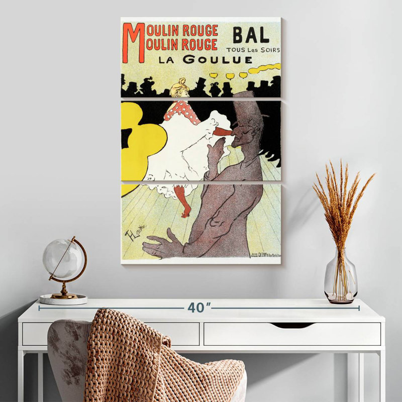 Nicci Moulin Rouge La Goulue 1898, H 32 po x l 20 po