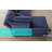 Calkins Modular Sectional Sofa Sleeper Couch Bed With Storage Seats, Blue
