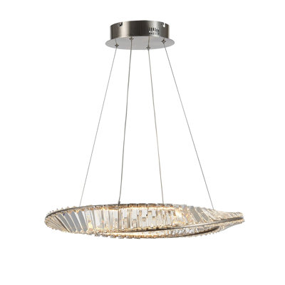 LED Pendant Satin Nickel
