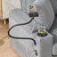 Chaise longue d'intérieur avec repose-pieds et rangement-1199179527