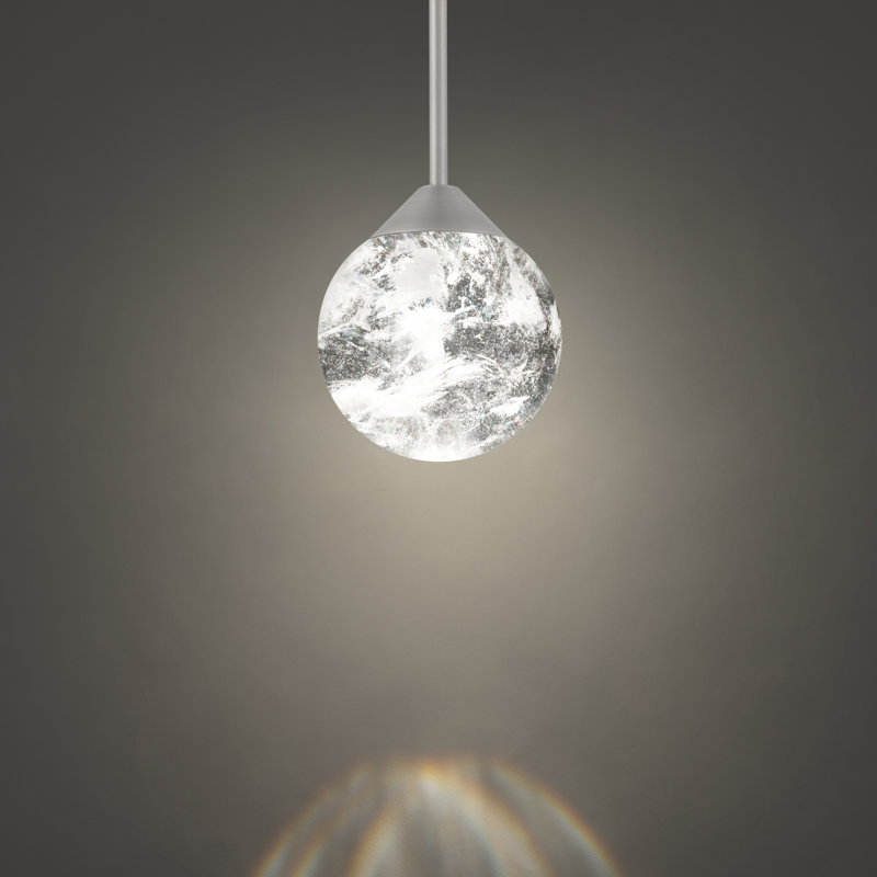 Quest 1 - Light LED Pendant, Brushed Nickel