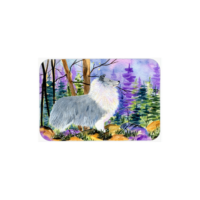 Planche à découper en verre caroline trésors sheltie