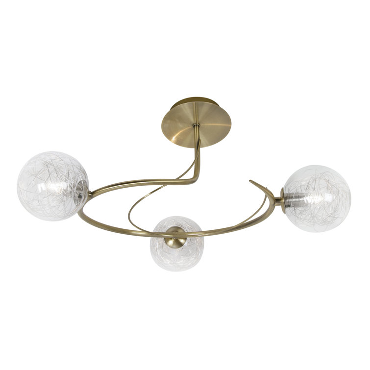 3 Light Semi Flush Ceiling Light