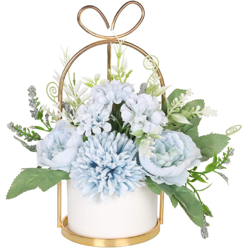 Arrangement in Vase, Blue