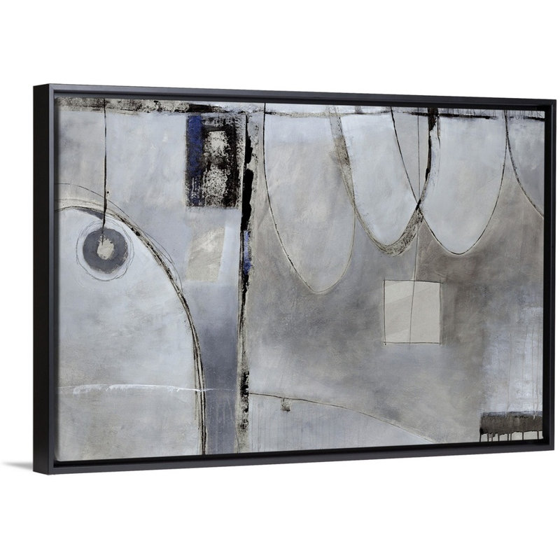 Reproduction d'art sur toile, Cadre flottant noir, H 22 po x l 32 po x P 1,75po