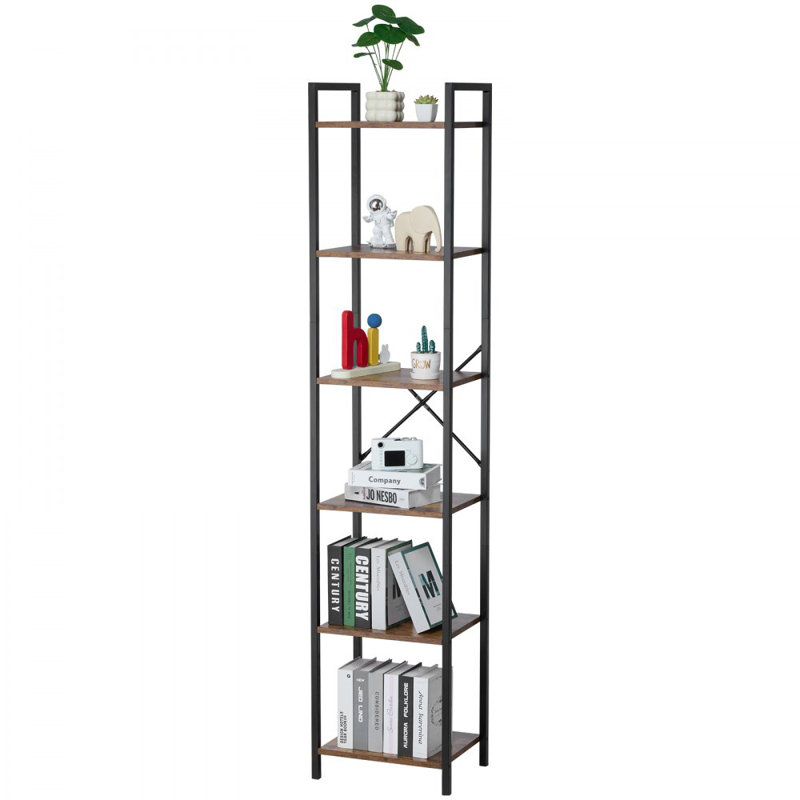 187.5cm H x 40cm W Metal Bookcase