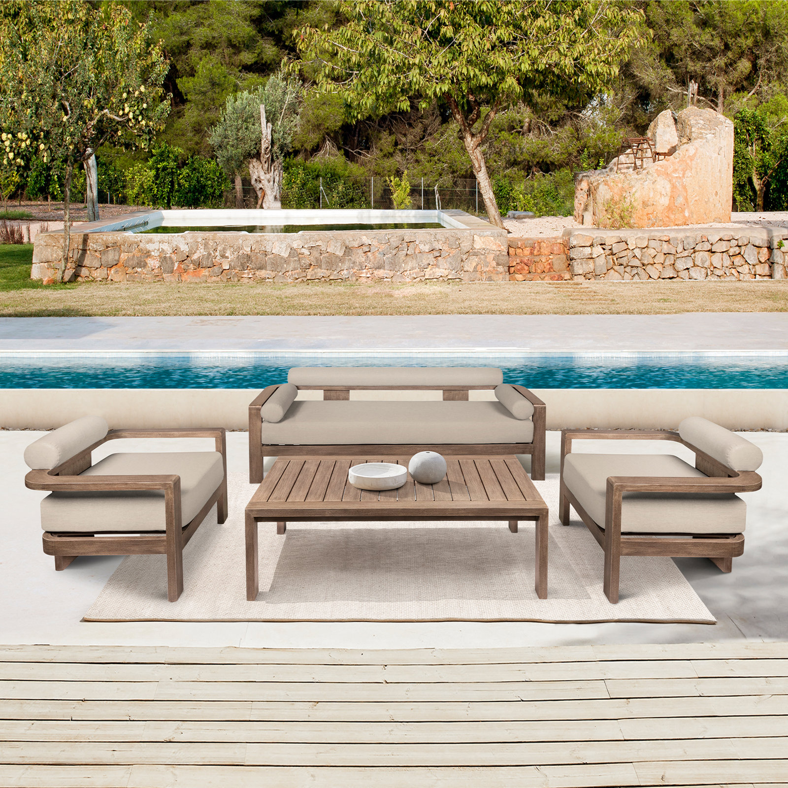 Chaudry 79" Patio Sofa