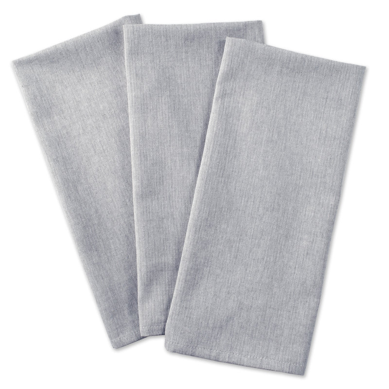 Kristina Cotton Waffle Dish Cloth Kitchen Towel, Gray