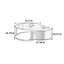 Table basse ronde moderne et luxueuse