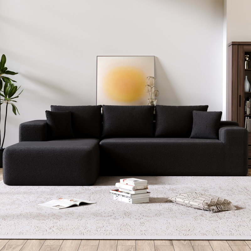 Canapé compressé sans squelette en chenille - sans assemblage, éponge haute densité, conception peu encombrante pour les appartements et les salons