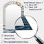 Blanc et bleu Coastal Mosaic III - miroir arqué côtier, miroir mural décoratif asymétrique blanc-1457268034