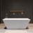 66" X 29.5" Freestanding Soaking Acrylic Bathtub