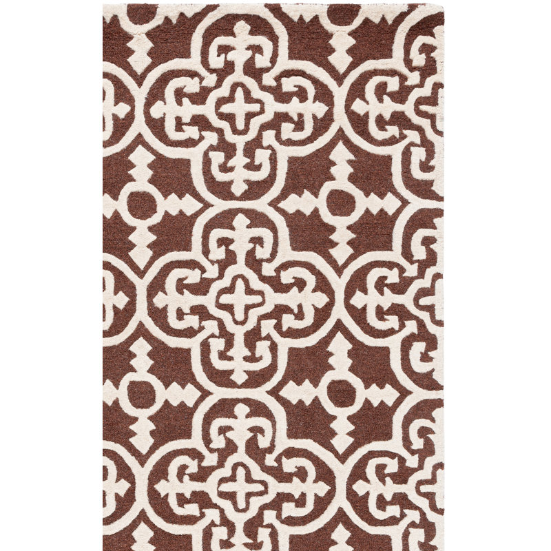 Cambridge Hand Tufted Wool Geometric Rug, Rectangle 6' x 9'