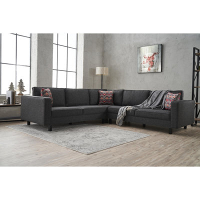 Centreville Upholstered Sectional by East Urban Home