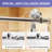 56" - 60" W x 75" H Single Sliding Frameless Shower Door with 5/16" (8mm) Glass with Explosion-Proof Film , Stainless Steel Handle Chrome-117017661