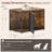Dog Crate Furniture for Large and Medium Dogs, 42 Inch Wooden & Steel Decorative Indoor Kennel-313280243