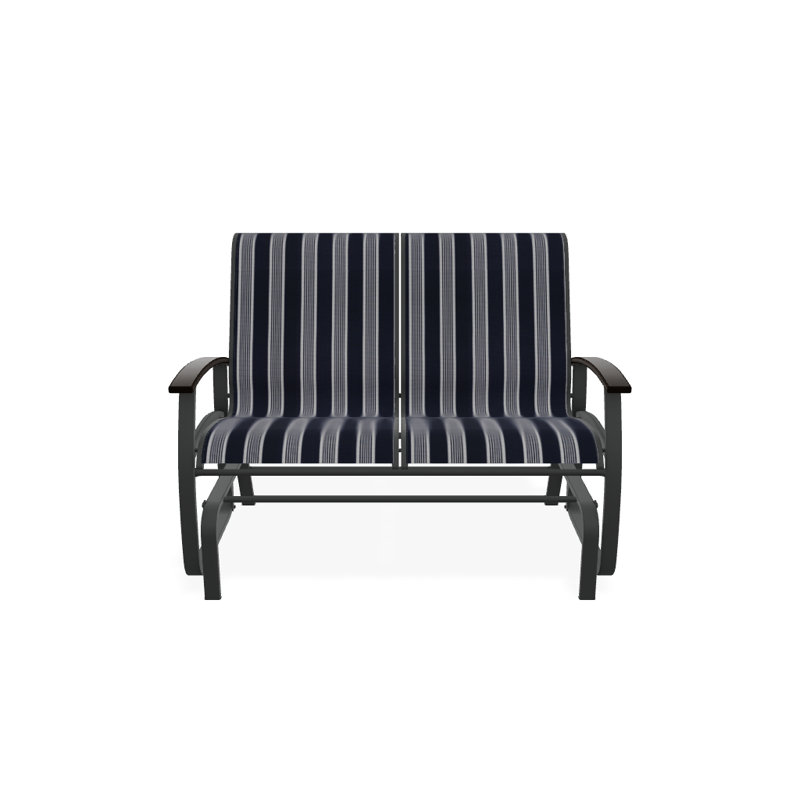 Belle Isle Outdoor Glider, Night, Kona P10, Textured Graphite