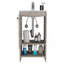 Meuble-lavabo Jane, armoire à une porte, deux tablettes - gris clair-167609903