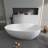 71'' x 35'' Soaking Solid Surface Bathtub-90903928