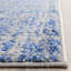 Tapis bleu / argent à motif abstrait Riebe-33394207