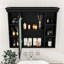 Armoire de salle de bain murale Yarvis avec porte miroir et tablettes de rangement-1865394909