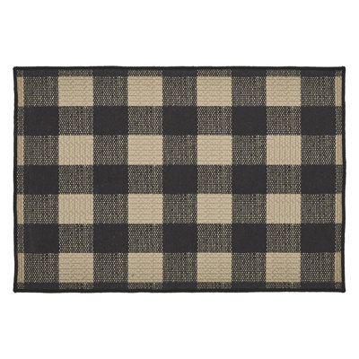 Tapis intérieur / extérieur en polyester tissé à plat Berenguela