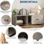 Enceinte de litière pour chat pour 2 chats - Meuble double caché, chatière d'intérieur, bac à litière multi-chats 43,4 po avec intimité et rangement-1370987031