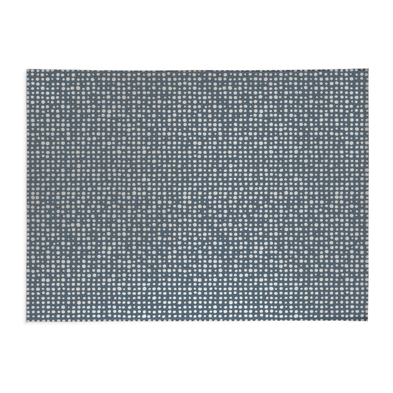 Assorted Dots Non-Slip Outdoor Rug, Rectangle 2' x 3'